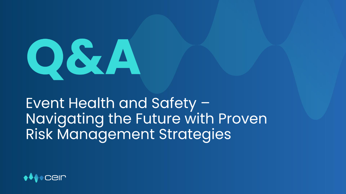 WEBINAR: September 2023 Event Health and Safety – Navigating the Future with Proven Risk Management Strategies page 22
